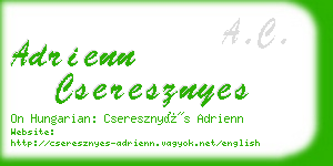 adrienn cseresznyes business card